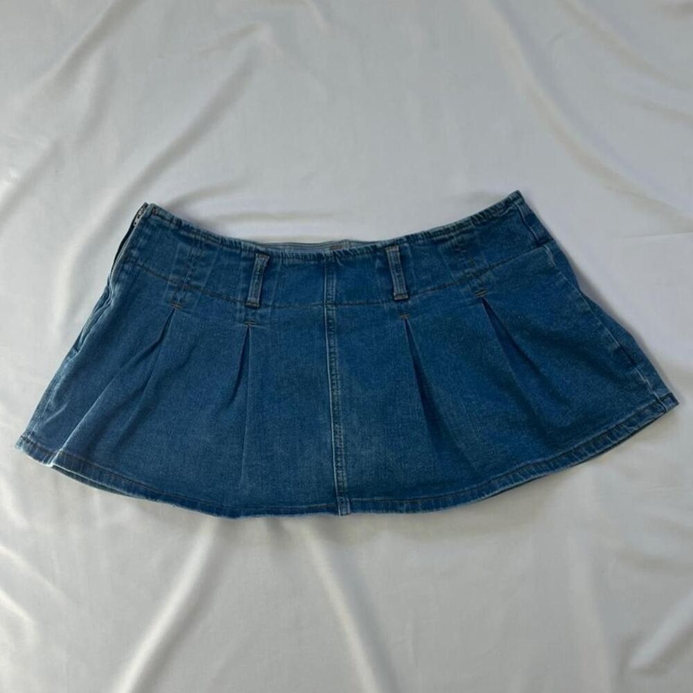 Shein Women's Blue and Navy Skirt